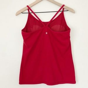 lululemon athletica Tops - Lululemon Power Y Tank Red Size 4 EUC lululemon athletica Tops - Lululemon Power Y Tank Red Size 4 EUC
